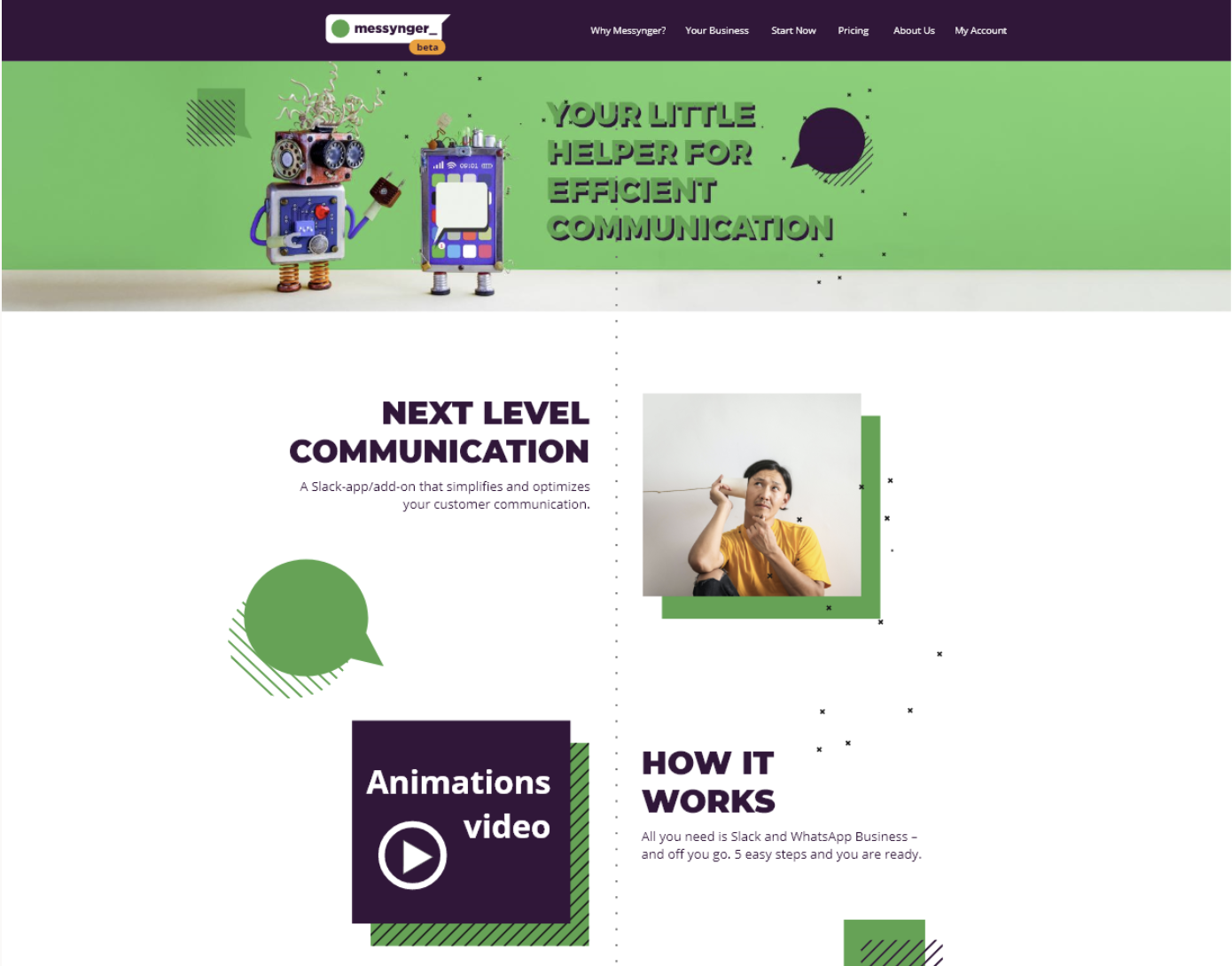 Messynger — multi-channel social media support aggregation platform